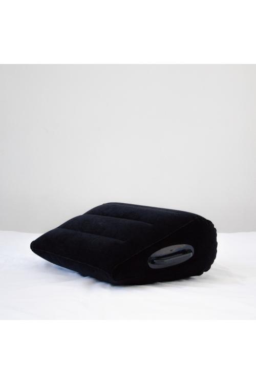 Inflatable Triangle Sex Pillow - Couples Wedge Pillow for Doggy Style, PVC with Velvet Touch & Handles